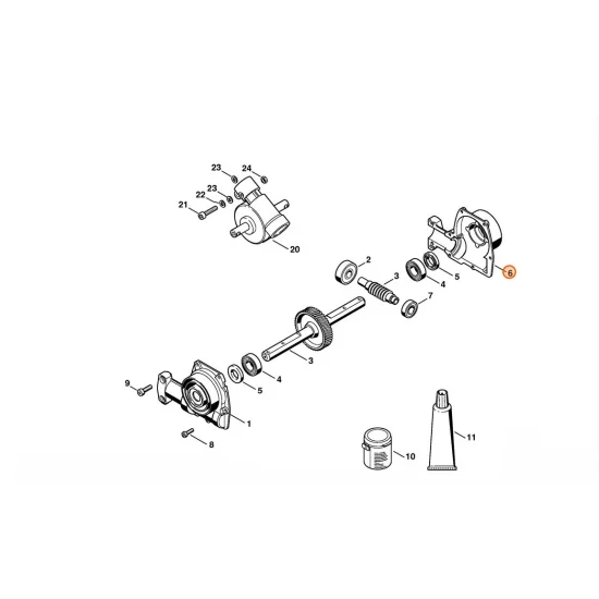 STIHL  Obudowa przekładni 4601 641 0303